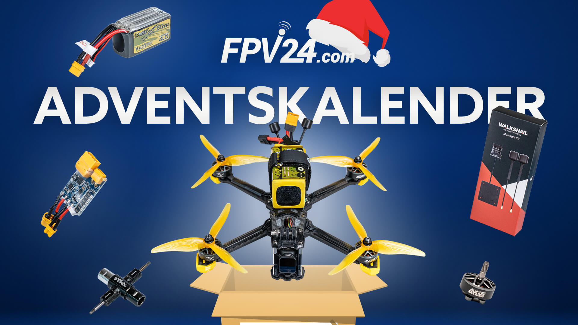 Kalendarz adwentowy z zestawem dronów FPV24