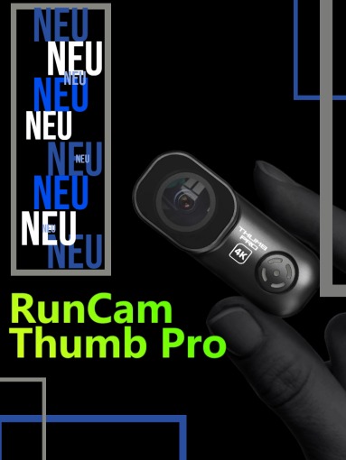 RunCam Thumb Pro, eine 16-Gramm-4K-Kamera mit Gyrodaten