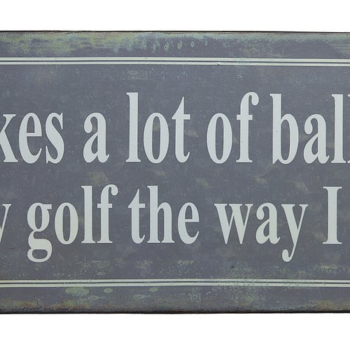KJ Collection metal sign It Takes A Lot Of 31 x 13cm