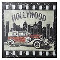 KJ Collection metal sign Hollywood 24 x 24cm