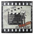 KJ Collection metal sign Take Two Its A Wrap 24 x 24cm