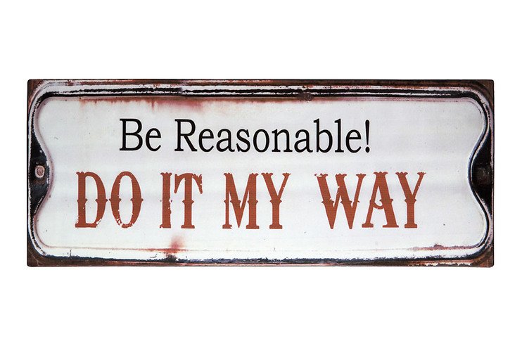 KJ Collezione KJ segno metallico Do It My Way 39 x 15cm kaufen 