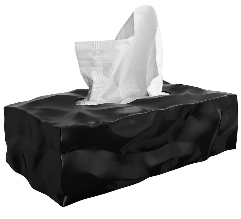 Essey Aufbewahrungsbox Kosmetiktücher Wipy II schwarz - Thumbnail 1