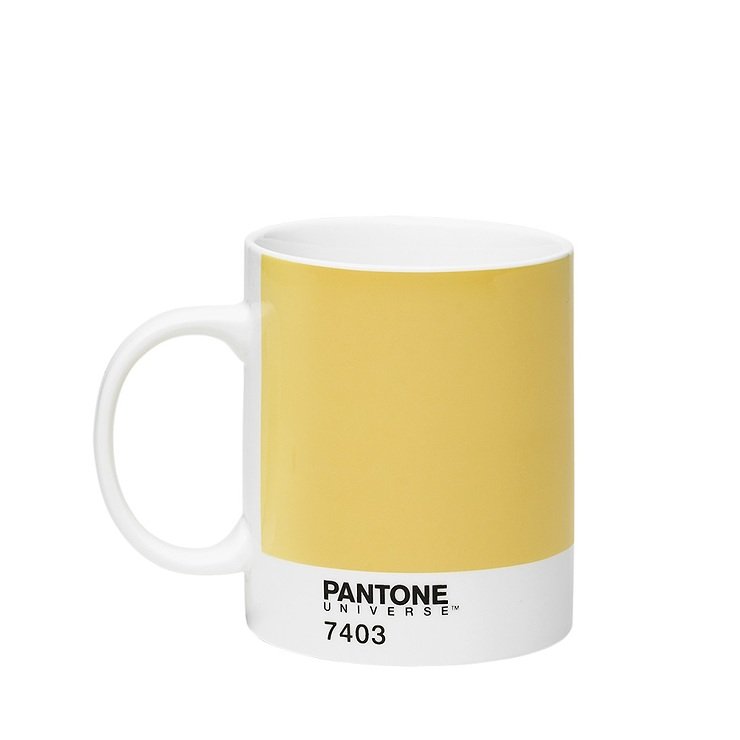 Pantone Universe Becher 375 ml Light Yellow 7403 New Bone China - Pic 1