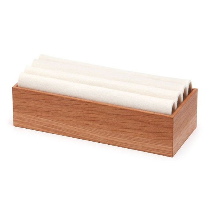 Hey-Sign Notizzettelbox Eiche Filz hellmeliert 25 x 10 x 6cm - Thumbnail 1