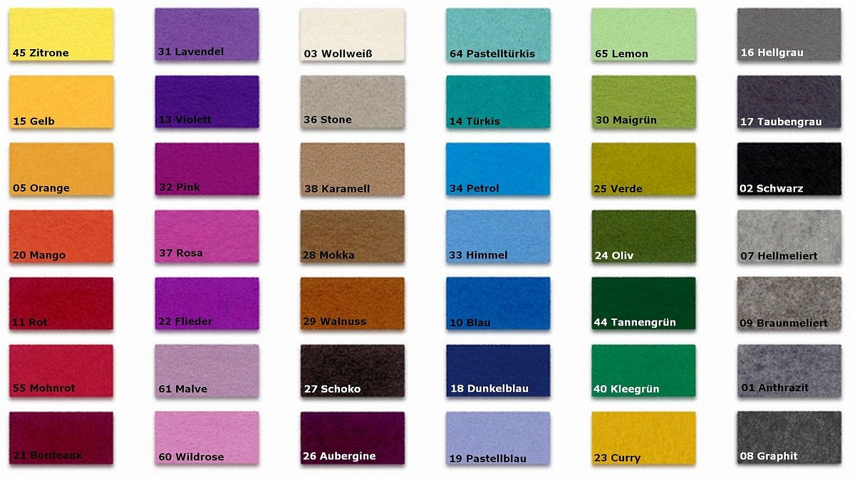 Hey-Sign Placemat Felt 5 mm rectangular 45 x 35 cm mocca 1 piece - Thumbnail 3