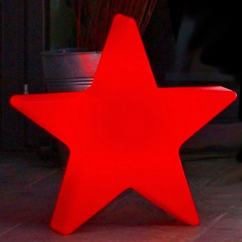 8Seasons Leuchtstern Shining Star 60cm rot außen