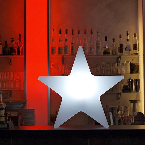 8Seasons Leuchtstern Shining Star 80cm weiß außen