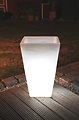 8Seasons Leuchtkübel Shining Pot eckig 40 x 63cm weiß außen - Thumbnail 3