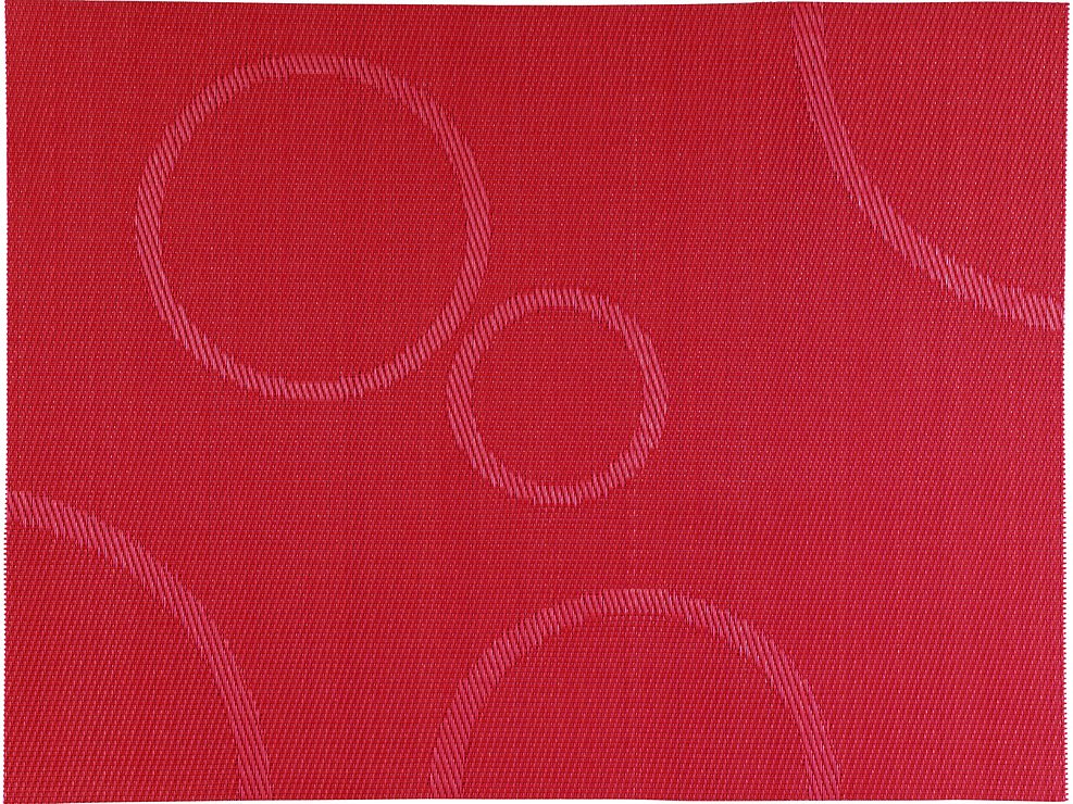 Zone Tischset Kunststoff Kreise rot 30 x 40cm - Pic 1