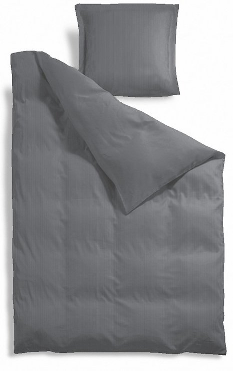 Zone bed linen confetti 140x200cm / 60x63cm gray - Pic 1