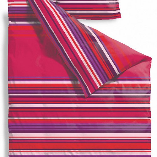 Zone bedding Confetti 140x220cm / 60x63cm stripes pink