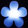 8Seasons Leuchtblume Shining Flower 60cm blau außen - Thumbnail 1