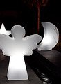 8Seasons Leuchtengel Shining Angel Mini 40cm weiß außen - Thumbnail 3