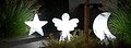 8Seasons Leuchtengel Shining Angel Mini 40cm weiß außen - Thumbnail 4