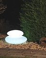 8Seasons Glowstone Shining Stone 39 x 22cm white outside - Thumbnail 7