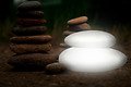 8Seasons Glowstone Shining Stone 39 x 22cm white outside - Thumbnail 1