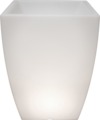 8Seasons Leuchtkübel Shining Pot eckig 40 x 60cm weiß außen - Thumbnail 1