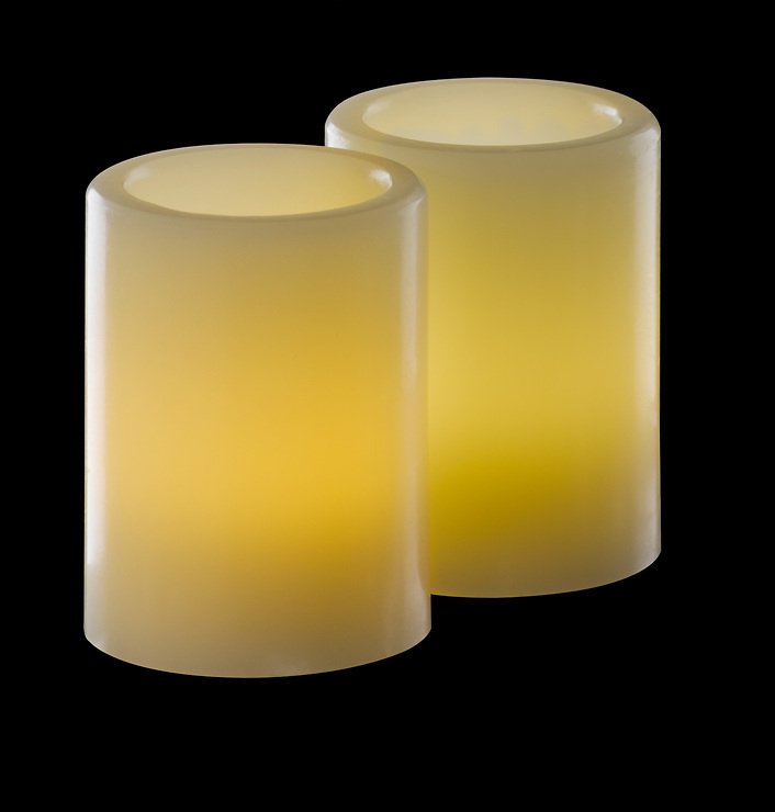 Sirius Laterne Petra mit LED Echtwachskerze 2er Set Metall creme - Thumbnail 2