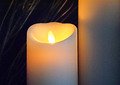 Luminara LED Kerze 8 x 17 cm elfenbein - Thumbnail 9