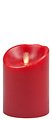 Luminara LED Kerze Echtwachs D 10 x H 13 cm bordeaux rot - Thumbnail 1