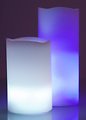 Dekotop LED Echtwachskerze elfenbein Farbwechsel mit Fernbedienung 2er Set - Thumbnail 2
