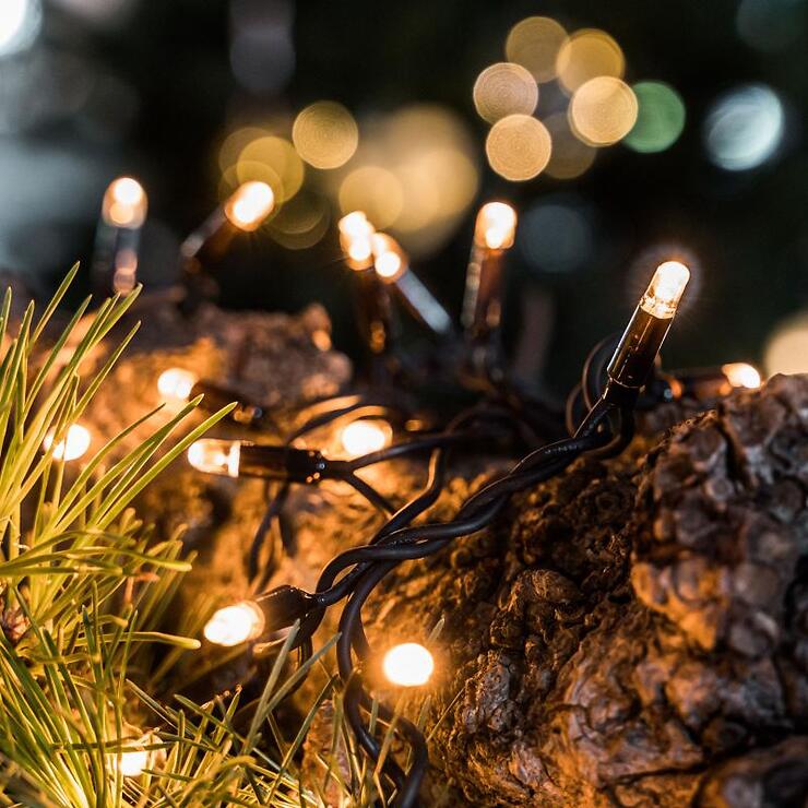 Chaîne lumineuse Sirius Tech-Line Start Set 45 LED blanc chaud 230V 4,5m noir - Thumbnail 2