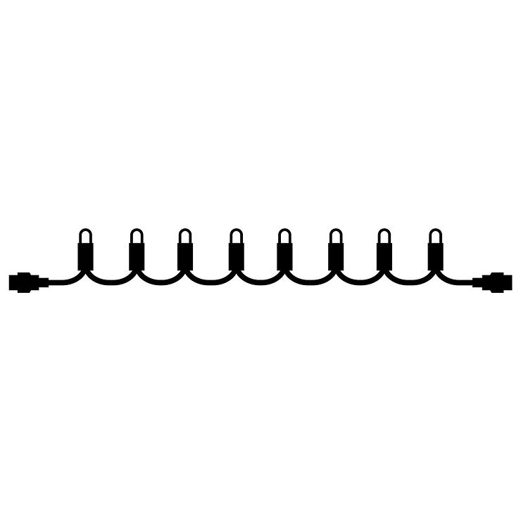 Catena luminosa Sirius Prolunga Tech-Line 45 LED bianco caldo 230V 4,5m nero - Thumbnail 4