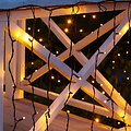 Kurtyna świetlna Sirius Tech-Line 100 LED 230V ciepła biel 1,5x2m czarna - Thumbnail 1