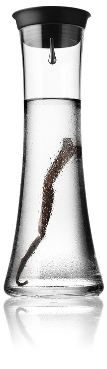 Menu water carafe 0.8 l with lid black - Thumbnail 1