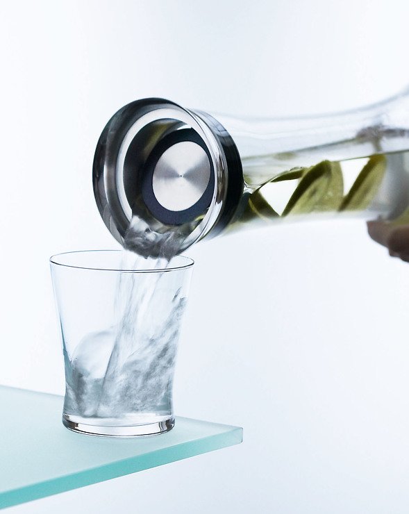 Menu Wasserkaraffe 1,3 l mit Deckel Edelstahl - Thumbnail 2