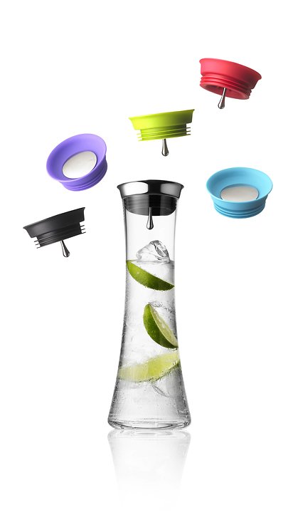 Menu Wasserkaraffe 0,8 l mit Deckel violett - Thumbnail 3