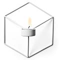 Menu POV Wandteelichthalter 3D Cube Stahl weiß - Thumbnail 1