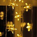 Kaemingk luce catena acrilica stelle 40 LED indoor 4m trasparente - Thumbnail 1