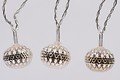 Kaemingk Fairy Lights Ball 30 LED Metal Silver Inside 6m - Thumbnail 1