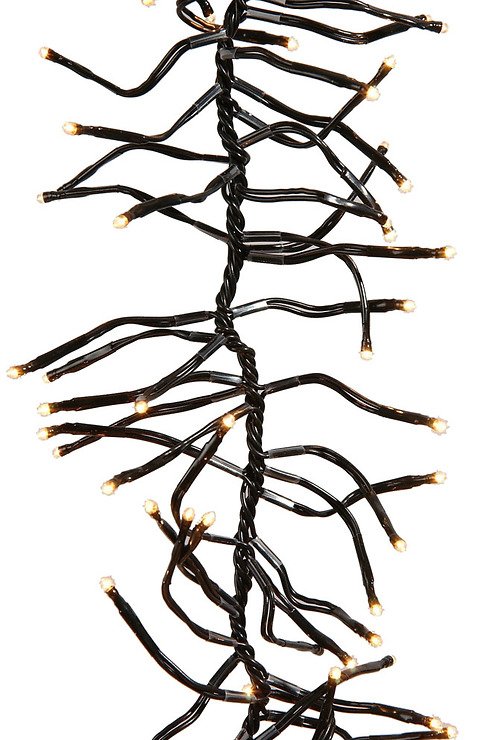 Catena luminosa Kaemingk Cluster 1152 luci esterne 7m nero - Thumbnail 2