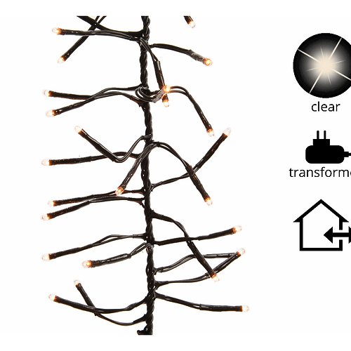 Kaemingk Cluster Lichterkette 1152 Lämpchen außen 7m schwarz