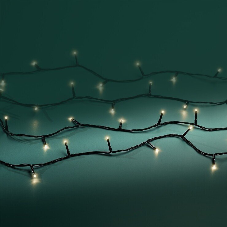 Kaemingk Lumineo luces de hadas Basic con dimmer 40 LED blanco cálido 3 m negro - Thumbnail 2