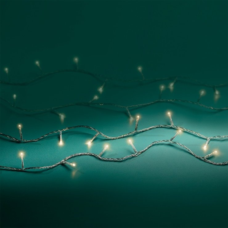 Kaemingk Lumineo lampki choinkowe ze ściemniaczem 80 LED ciepły biały 6m przezroczysty na zewnątrz - Thumbnail 4