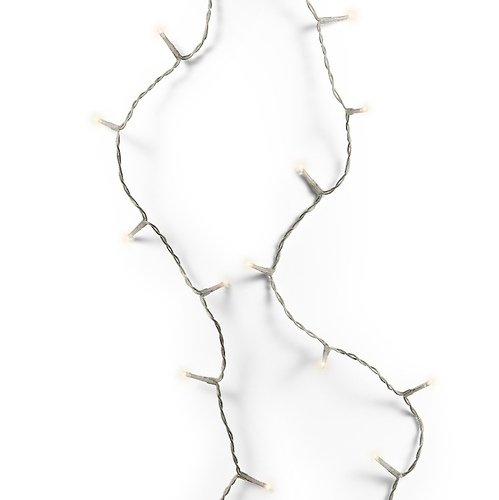 Chaîne lumineuse Kaemingk avec gradateur 120 LED blanc chaud extérieur 9m transparent