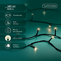 Kaemingk Lumineo Basic LED String Lights with Dimmer, 180 Warm White LEDs, 13.5 m, Black (Outdoor Use) - Thumbnail 4