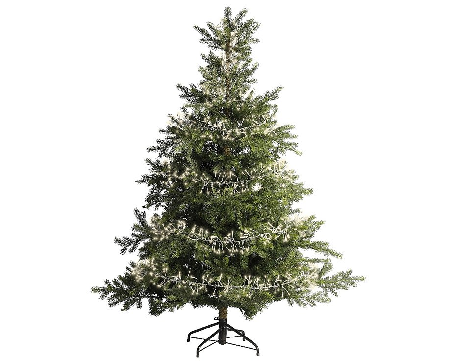 Kaemingk Lumineo klaster łańcuch świetlny 1512 LED ciepły biały 13,5m przezroczysty zewnętrzny - Thumbnail 2