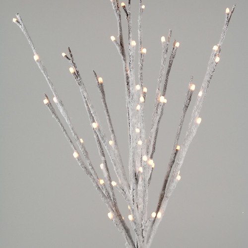 Kaemingk Lichterzweig 60 LED beschneit 50cm innen/außen