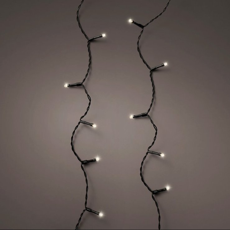 Kaemingk Lumineo wróżki Ricelight 96 LED 7.1m zasilany bateryjnie czarny na zewnątrz - Thumbnail 2