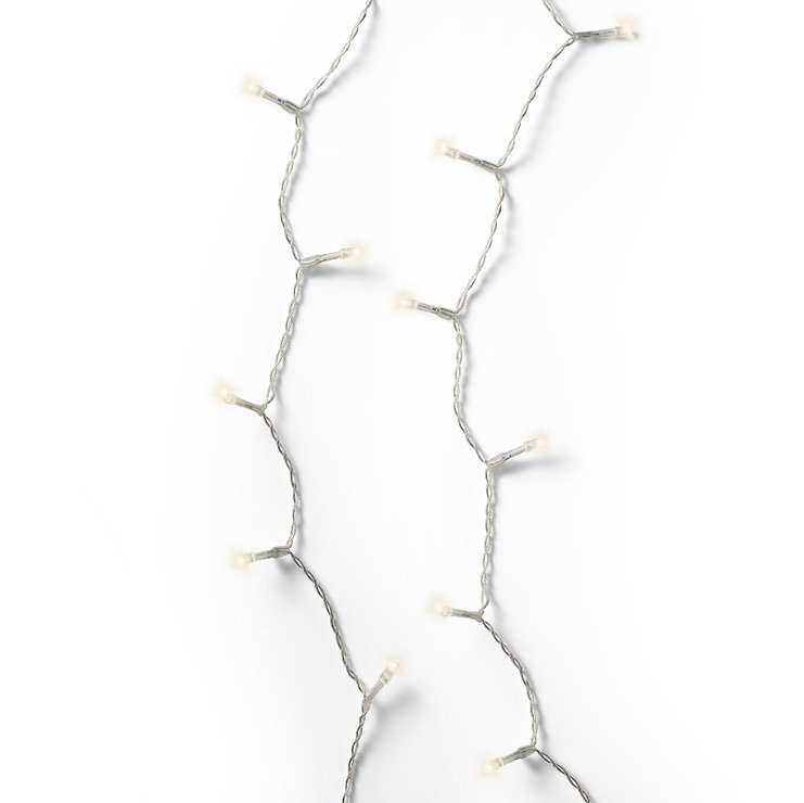 Lumineo Durawise Lichterkette Basic 96 LED warmweiß außen 7,1 m batteriebetrieben transparent - Thumbnail 2