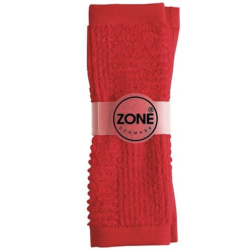 Zone Denmark Waschlappen CONFETTI 30x30cm rot