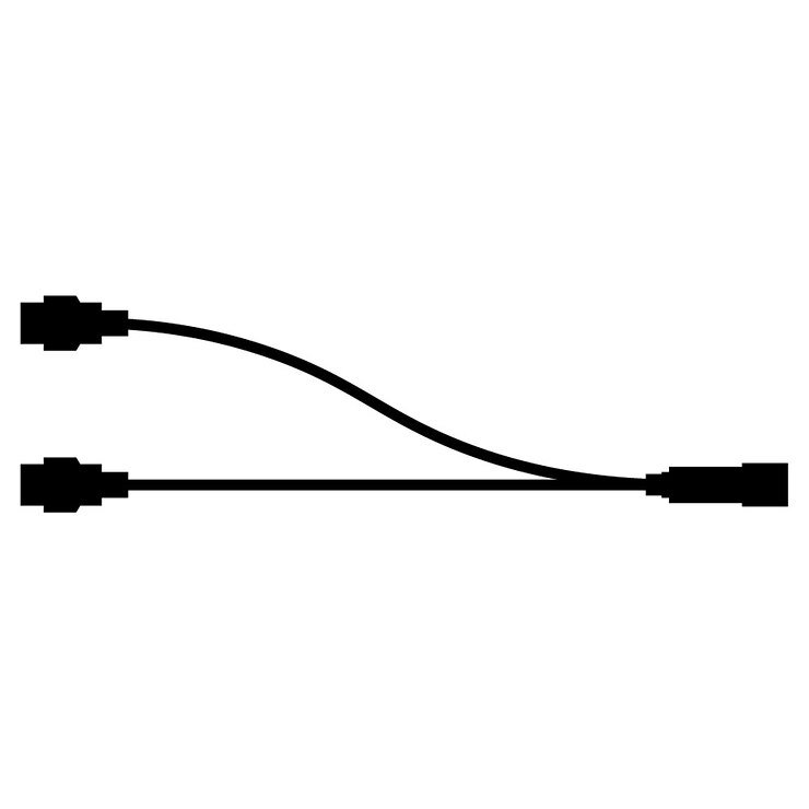 Cadenas de luz Sirius Distribuidor Tech-Line de 2 brazos 230 V negro - Thumbnail 2