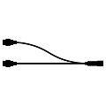 Sirius Tech-Line Lichterketten Verteiler 2-Arm 230V schwarz - Thumbnail 2