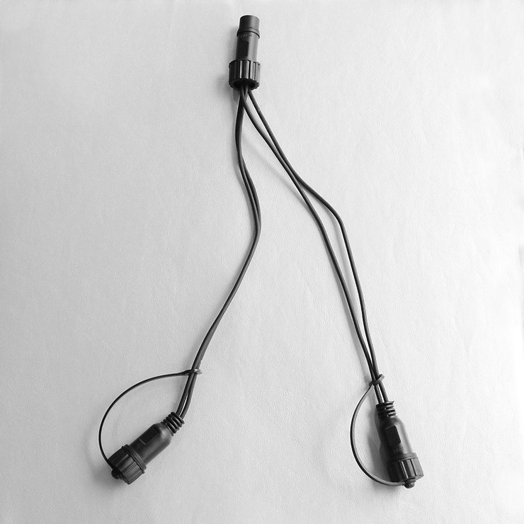 Sirius Lichterketten Tech-Line Verteiler 2-Arm 230 V schwarz - Pic 1