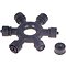 Sirius Tech-Line Lichterketten Verteilerring 5-Arm 230V 10cm schwarz